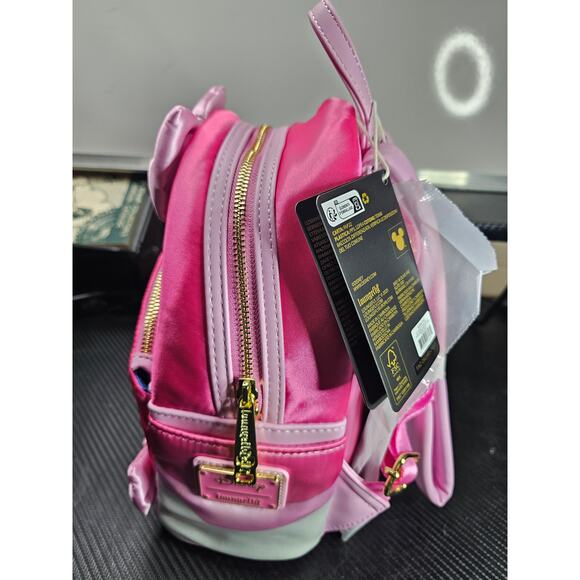 NWT Loungefly Disney Cinderella Pink Dress 75th Anniversary Backpack - Picture 6 of 9